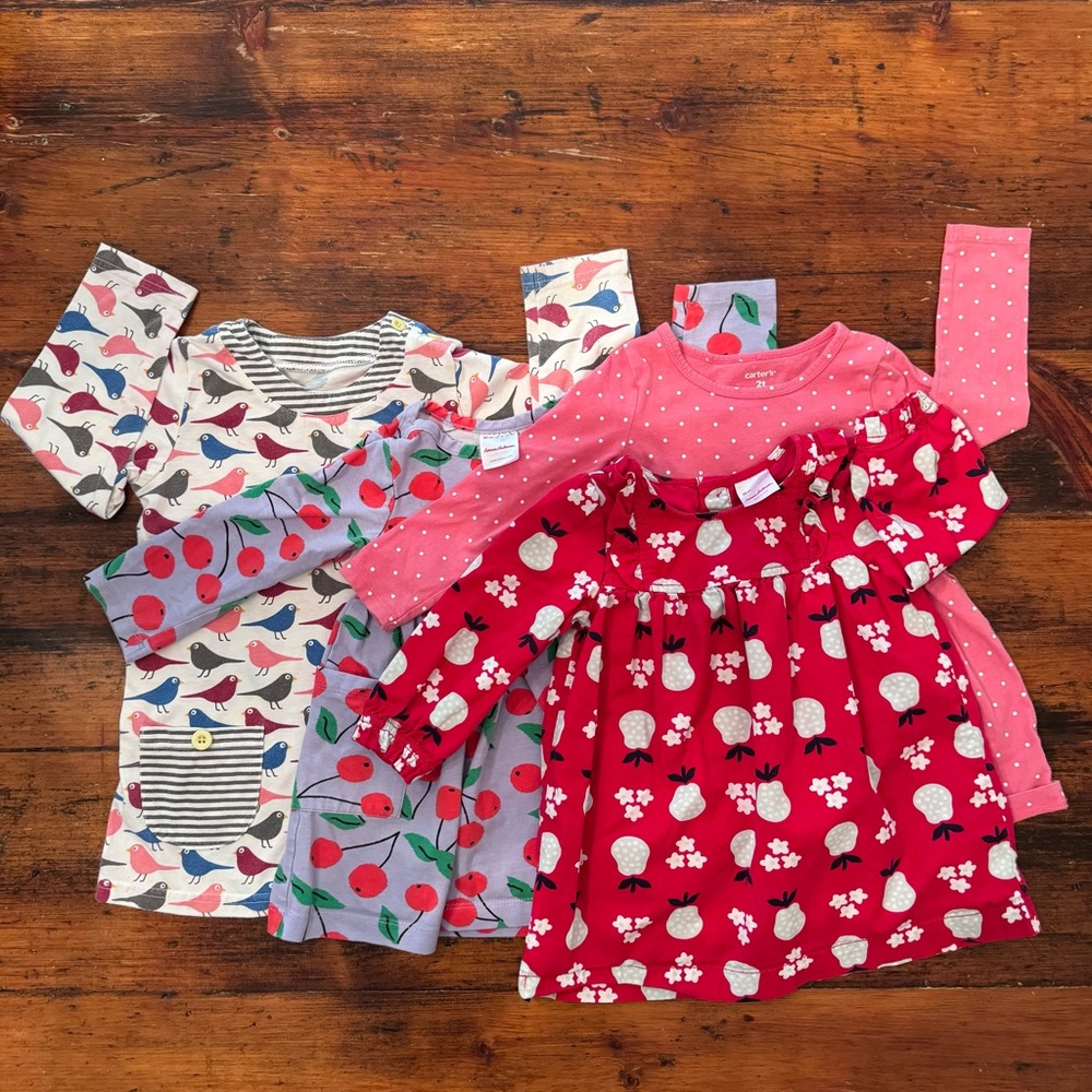 Bundle 24 / 2T Dresses Hanna Andersson, Mini Boden and Carters